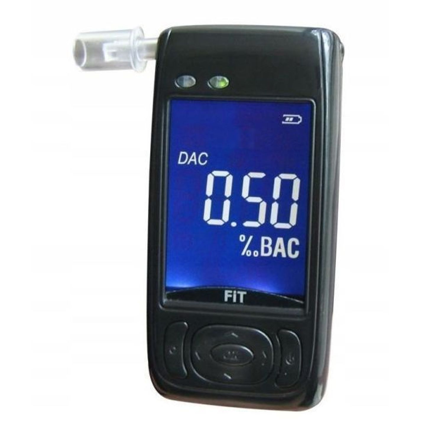 Alkomat MTX 101. Alkomaty półprzewodnikowe są najpowszechniejszym rodzajem tego urządzenia. Alkomaty te posiadają system HSPT.jpg